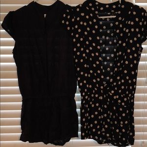 Two rompers from amazon